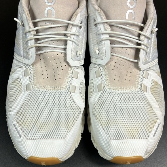 On Cloud Running 5 Pearl White Athletic Sneaker Shoes Women’s size 10.5 - Picture 2 of 14